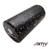 Masszázshenger sima felületű Sveltus 30x15 cm fekete-narancs