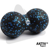 Masszírozó labda Trendy Dupla kemény fekete-kék