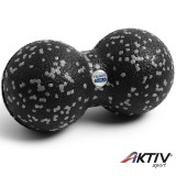 Masszírozó labda Trendy Dupla kemény fekete-szürke