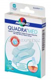 MASTER-AID QUADRA MED Fertőtlenítős sebtapasz két méret 20 db
