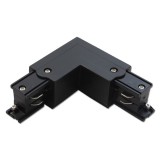 MasterLED 3 fázisú L típusú csatlakozó, fekete