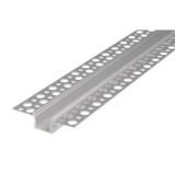 MasterLED Gipszkartonba süllyeszthető aluprofil 12 mm széles, 2 méteres szál ezüst