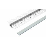 MasterLED Gipszkartonba süllyeszthető PVC profil opál fedéllel 2 méteres szál fehér