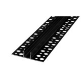 MasterLED Hidegburkolatba süllyeszthető aluprofil, 13 mm széles, 2 méteres szál fekete