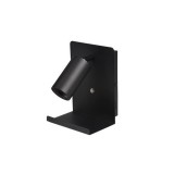 MasterLED Kaliso fekete oldalfali lámpa, GU10-es foglalattal