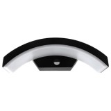 Masterled LED Bella 9 W-os, mozgásérzékelős fekete oldalfali lámpa