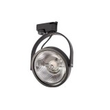 MasterLED Leon fekete sínre szerehető lámpa keret, AR111-es foglalattal