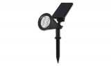 MasterLED Leszúrható, napelemes, 2 W-os fekete kerti lámpatest