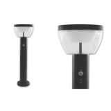 MasterLED Merida 9 W-os natúr fehér, 50 cm magas fekete állólámpa mozgásérzékelős