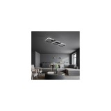 MasterLED Nebula Canis 33W-os, 4000K, 90x26x8,5cm fekete színű mennyezeti lámpa