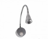 Masterled Strühm Kugu Lori 3 W-os natúr fehér, ezüst fali lámpa