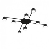 Masterled Videx fekete színű mennyezeti lámpa, 8xGX53-as foglalattal fényforrás nélkül