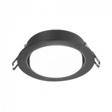 Masterled Videx kerek fekete spot keret GX53-as foglalattal, fényforrás nélkül