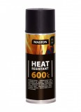 Maston hőálló festék 600°C - matt fekete - 400ml