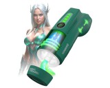 Masturs Ayla - nyögő szívó-rezgő AR maszturbátor (zöld)