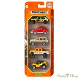 Matchbox - Kisautók Off Road Rally 5 db-os szett (GVY41)