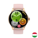 Mateweld hungary Aberto Lirox Rosegold okosóra- Rózsaszín szilikon szíjjal