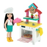 Mattel Barbie: Chelsea pizzaséf karrier játékszett (GTR88/GTN63) (GTR88/GTN63) - Barbie babák