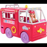 Mattel Barbie: Chelsea tűzoltóautó játékszett (HCK73) (HCK73) - Barbie babák