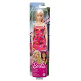 Mattel Barbie Chic divatbaba pillangós rózsaszín ruhában (T7439/HBV05) (T7439/HBV05) - Barbie babák