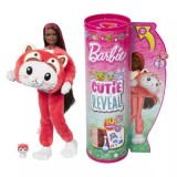 Mattel Barbie Cutie Reveal: Meglepetés baba, 6. sorozat - Vöröspandi (HRK23) (HRK23)