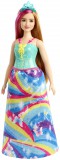 Mattel Barbie: Dreamtopia - Curvy Princess Doll Blonde With Pink Hairstreak (GJK16)