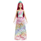 Mattel Barbie Dreamtopia: Princess Doll with Dark-Pink Hair (HGR15)