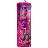 Mattel Barbie Fashionista baba lila ruhában (FBR37/HBV12) (FBR37/HBV12) - Barbie babák