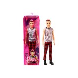 Mattel Barbie Fashionista: Barna hajú fiú baba kockás nadrágban