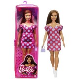 Mattel Barbie Fashionistas: Barátnő baba rózsaszín pöttyös ruhában (FBR37/GRB62) (FBR37/GRB62) - Barbie babák