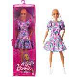 Mattel Barbie Fashionistas: Kopasz Barbie virágos ruhában