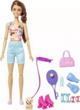 Mattel Barbie feltöltődés: Barna hajú fitness Barbie baba