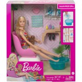 Mattel Barbie feltöltődés - Körömstúdió játékszett
