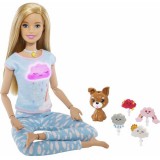Mattel Barbie feltöltődés: Meditációs baba kutyussal, fény- és hanghatásokkal