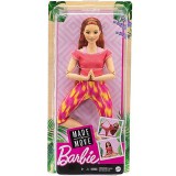Mattel Barbie: Hajlékony jógababa vörös hajjal piros felsőben (FTG80/GXF07) (FTG80/GXF07) - Barbie babák