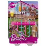 Mattel Barbie: Kerti játékszett - csocsóasztal kiskutyával