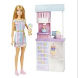 Mattel Barbie kézműves fagylaltozója játékszett (HCN46) (HCN46) - Barbie babák