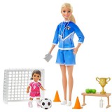 Mattel Barbie Lehetsz Bármi: Fociedző babaszett (GLM47/GLM53) (GLM47/GLM53) - Barbie babák