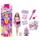 Mattel Barbie Party Reveal meglepetés szett - Francia bulldog (JFG70)