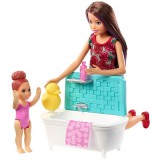 Mattel Barbie Skipper: barna hajú Barbie vörös hajú kislánnyal