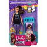 Mattel Barbie Skipper bébiszitter játékszett kisággyal (FHY97/GHV88) (FHY97/GHV88) - Barbie babák
