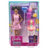 Mattel Barbie Szülinapi bébiszitter baba lufival és kisbabával  (FHY97/GRP41) (FHY97/GRP41) - Barbie babák