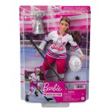 Mattel Barbie Téli Olimpia Jégkorongozó sportoló baba (HCN30/HFG74) (HCN30/HFG74) - Barbie babák