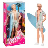 Mattel Barbie: The Movie - Ken Doll Wearing Pastel Striped Beach Matching Set
