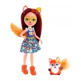Mattel Enchantimals: Felicity Fox figura kék felsőben