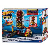 Mattel Hot Wheels: City Tripla kerekes gumiszerviz játékszett (HDP02) (HDP02)