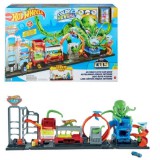 Mattel Hot Wheels City: Ultimate Polip autómosó szett színváltós kisautóval