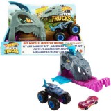 Mattel Hot Wheels Monster Trucks: Team Mega-Wrex kilövő szett