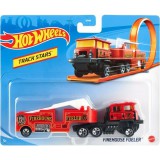 Mattel Hot Wheels Track Stars: Firehouse Fueler tűzoltó autó
