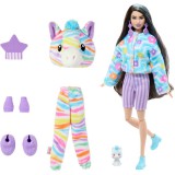 Mattel HRK39 Barbie Cutie Reveal Color Dream Series zebra mintás baba (HRK39)